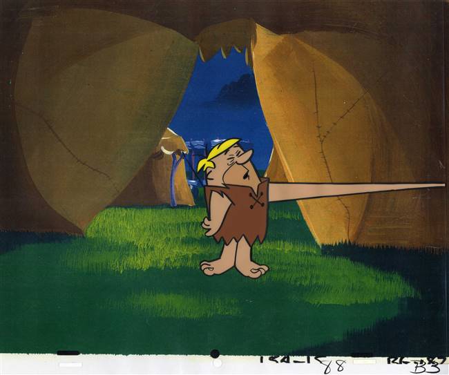 Original Production Cel of Barney Rubble from the Flintstones (1960s)