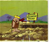 Original Production Cel of Barney Rubble from the Flintstones (1960s)