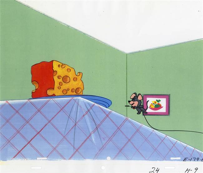 Original Production Cel of a mouse from Hanna Barbera (1960s)