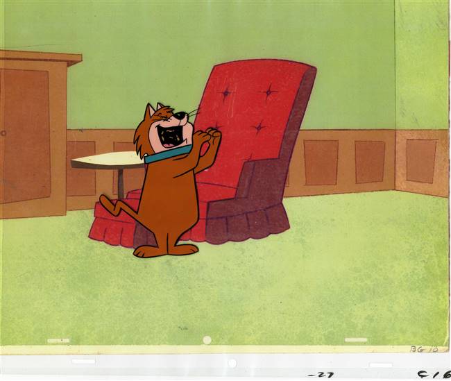 Original Production Cel of a cat from Hanna Barbera (1960s)