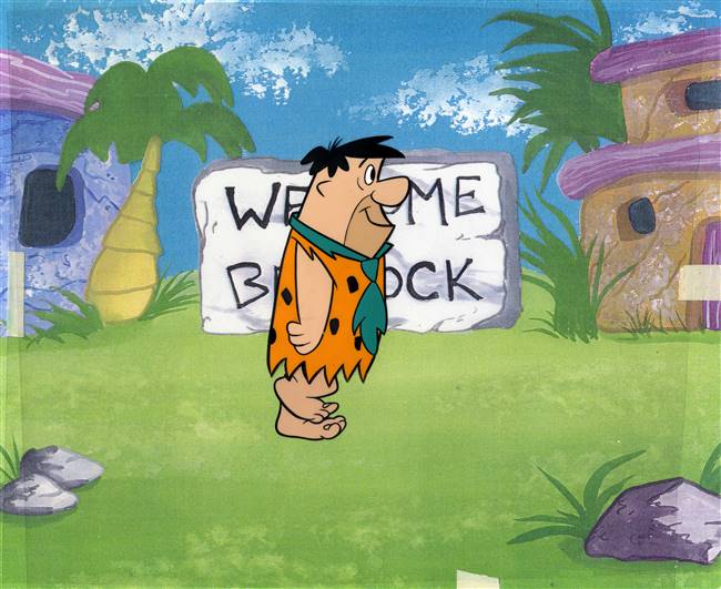 Original Production Cel of Fred Flintstone from The Flintstones (1960s)