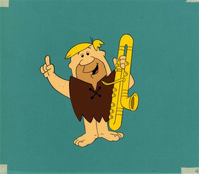 Original Production Cel of Barney Rubble from The Flintstones (1980s)