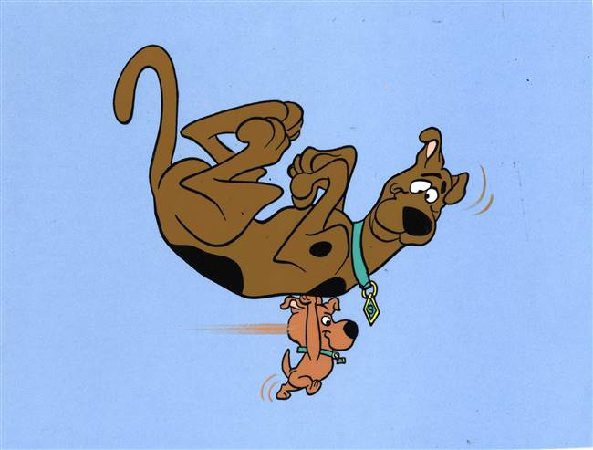 Original Publicity Cel of Scooby and Scrappy Doo from Hanna Barbera (1979)