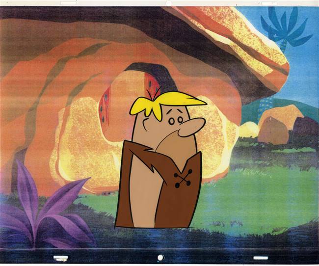 Original Production Cel of Barney Rubble from the Flintstones (1960s)