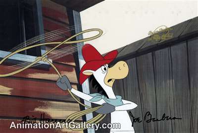 Production Cel of Quick Draw McGraw from Yogi's Great Escape