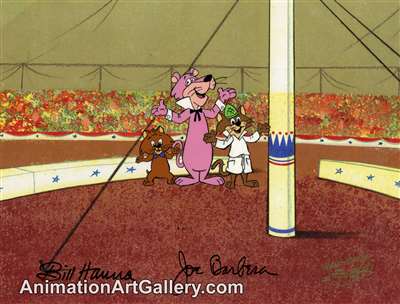 Publicity Cel of Snagglepuss and Snooper from Hanna-Barbera (c.1970s)