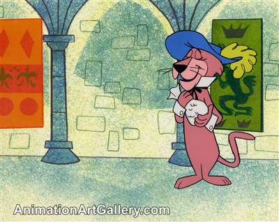 Production Cel of Snagglepuss from Hanna-Barbera (c.1970s)