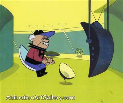 Production Cel of Henry Orbit from the Jetsons cartoon series