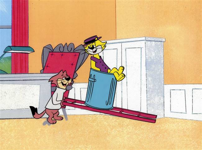 Production Cel of Top Cat and Choo-Choo from Top Cat