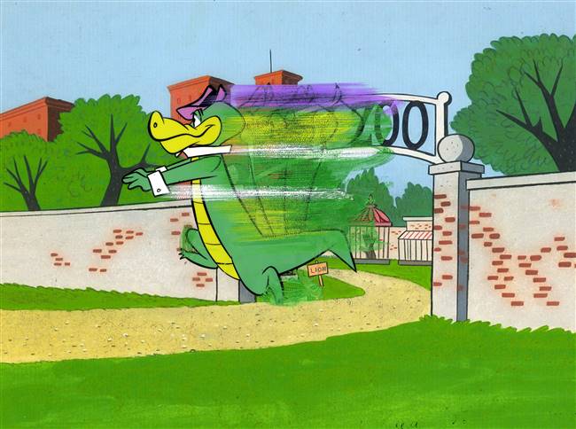 Production Cel of Wally Gator from Wally Gator