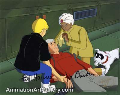 Production Cel of Jonny Quest and Hadji from Johnny Quest