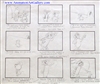 Storyboard of Pixie and Dixie from Hanna-Barbera (c.1960s)