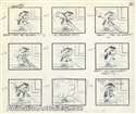 Storyboard of Teeny Terwilliger (the Second Fastest Gun in the West) from Hanna-Barbera (c.1960s)
