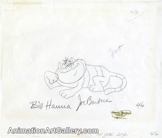 Production Drawing of Spot from Hanna Barbera (c.1990s)