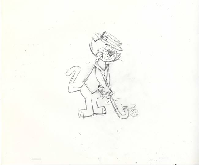 Original Publicity Drawing of Top Cat from Hanna Barbera (1990s/00s)