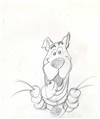 Original Publicity Drawing of Scooby Doo attributed to Iwao Takamoto (1990s/00s)