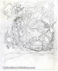 Publicity Drawing of Scooby Doo and Gang from Scooby Doo (1990s)