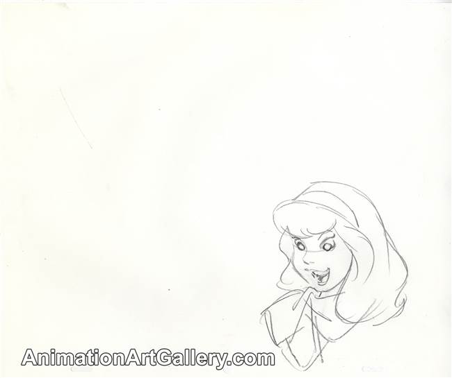 Publicity Drawing of Daphne from Scooby Doo (1990s)