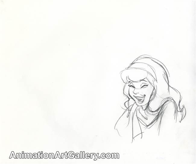 Publicity Drawing of Daphne from Scooby Doo (1990s)