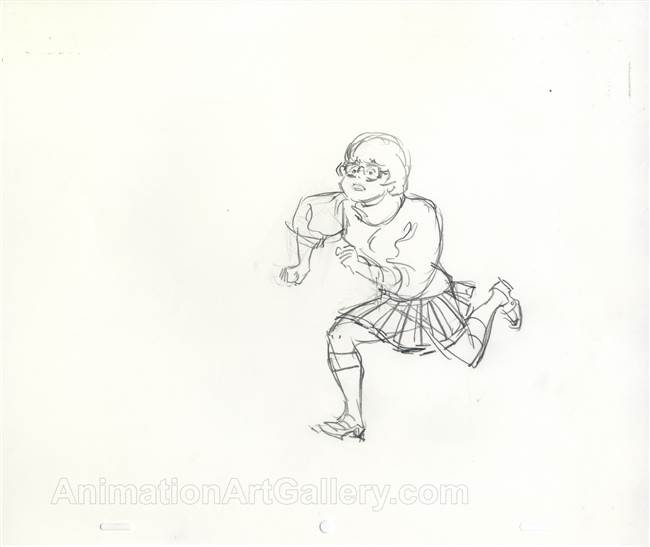 Original Publicity Drawing of Velma from Scooby Doo