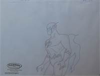 Production Drawing of the Flash from Warner Bros (c. 2000s)