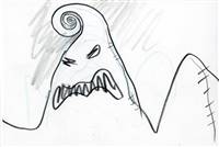 Original Production Storyboard by Jorgen Klubien of Oogie Boogie from Nightmare Before Christmas (1993)