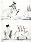 Original Storyboard of Jack Skellington from Nightmare Before Christmas (1993)