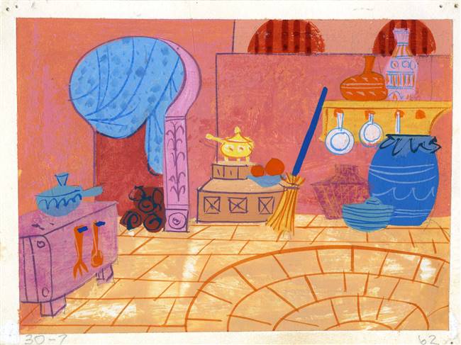 Original Color Key from 1001 Arabian Nights with Mr Magoo (1959)