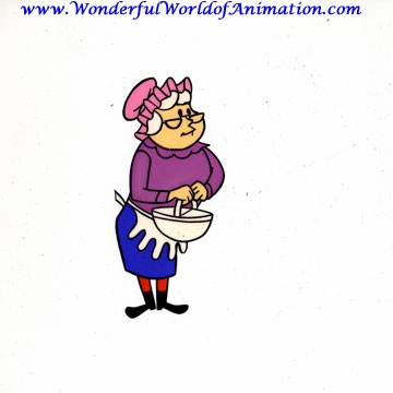 Production Cel of a Grandma from Other Studios