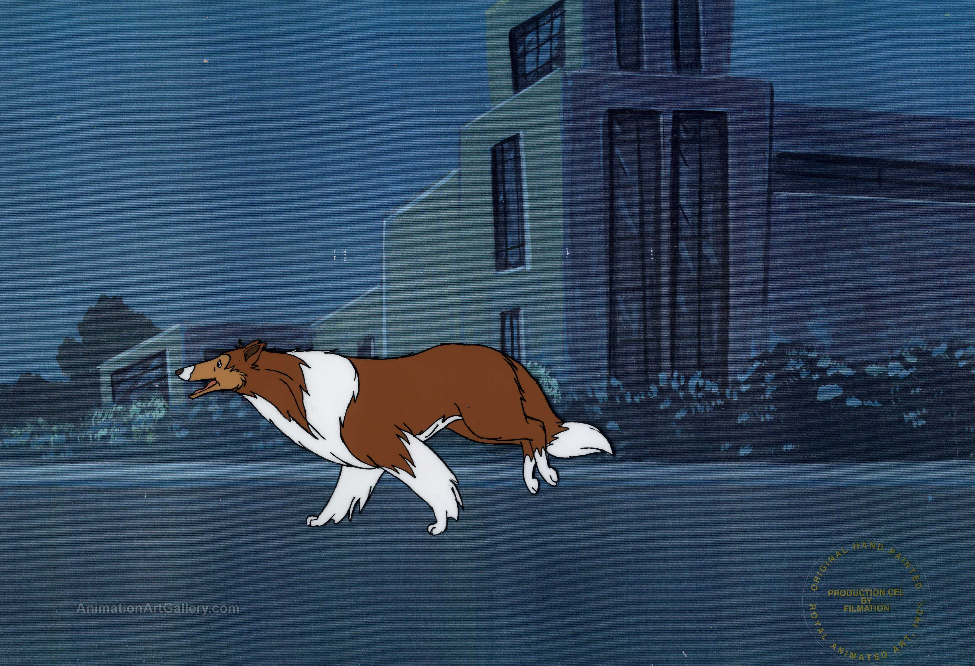 Original Production cel of Lassie from Lassie's Rescue Rangers