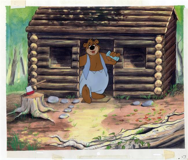 Original production cel Barney Bear from MGM (1940s)