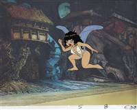 Original production cel of Elinore the Fairy Princess from Wizards (1977)