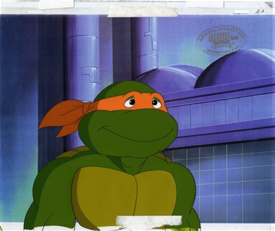 Original production cels of Michelangelo from Teenage Mutant Ninja Turtles