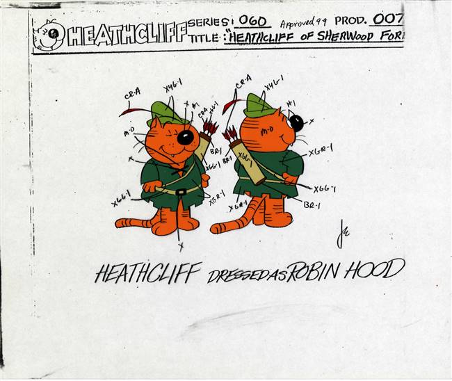 Original Model Cel of Heathcliff from Heathcliff from Sherwood Forest