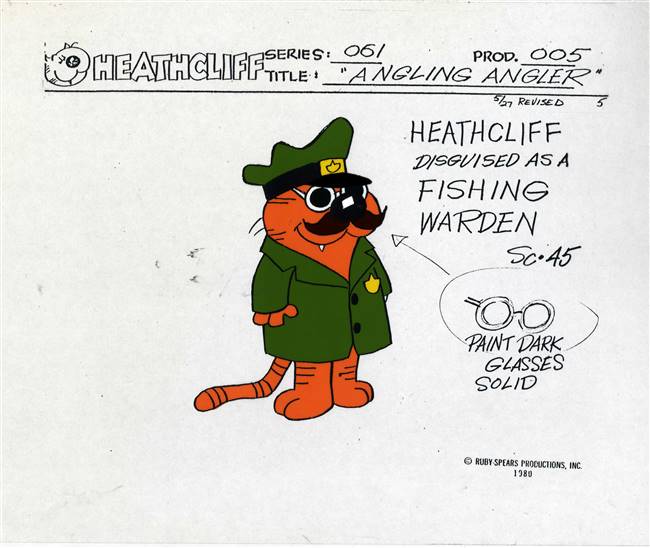 Original Model Cel of Heathcliff from Angling Angler