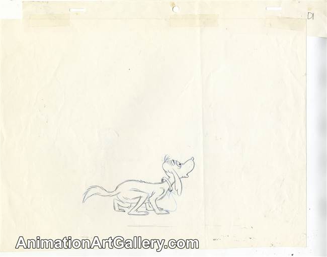 Production Drawing of Max from The Grinch Grinches the Cat in the Hat