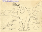 Production Drawing of Gertie the dinosaur - OSDCS1