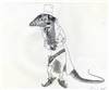Original Production Concept Drawing of Lizzard from Rango (2011)