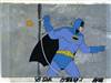 Original Production Background and Original Production Cel of Batman with  from The New Adventures of Batman (1977-1980)
