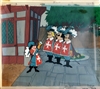 Original Production Background and Production Cel of Mr Magoo from The Famous Adventures of Mr Magoo (1960s)