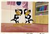 Original Production Background and Production Cel of Heckle & Jeckle from The New Adventures of Mighty Mouse and Heckle & Jeckle