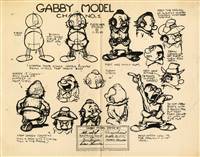 Original Production Photostat of Gabby from Gulliver's Travels (1939)