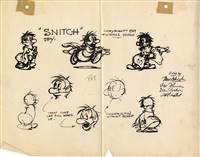 Original Production Photostat of Snitch from Gullivers Travels (1939)