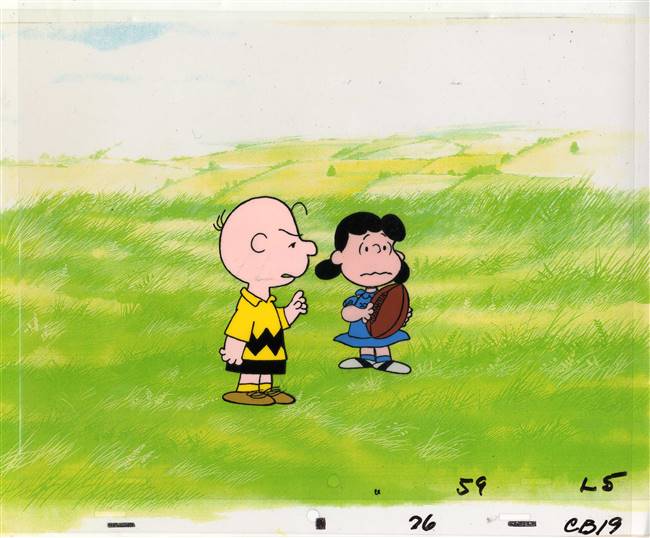 Original Production Cels of Lucy and Charlie Brown from Peanuts (1960s/70s)
