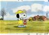 Original Production Cel and matching drawings of Snoopy and Woodstock from You're a Good Sport, Charlie Brown (1975)