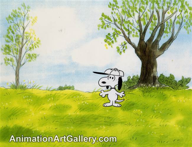 Original Production Cel of Snoopy from Charlie Brown's All-Stars (1966)