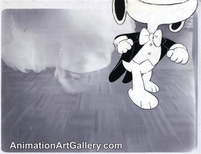 Original Production Cel of Snoopy from a Met Life commercial