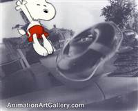 Original Production Cel of Snoopy from a Met Life commercial