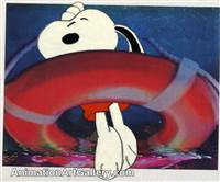 Original Production Cel of Snoopy from a Met Life commercial