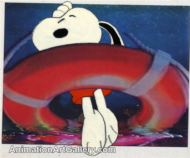 Original Production Cel of Snoopy from a Met Life commercial